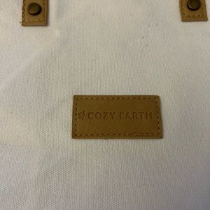 Cozy Earth White Canvas Tote with Tan Accents $5 off if bundled